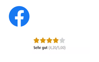 4 Sterne Facebook-Bewertung 