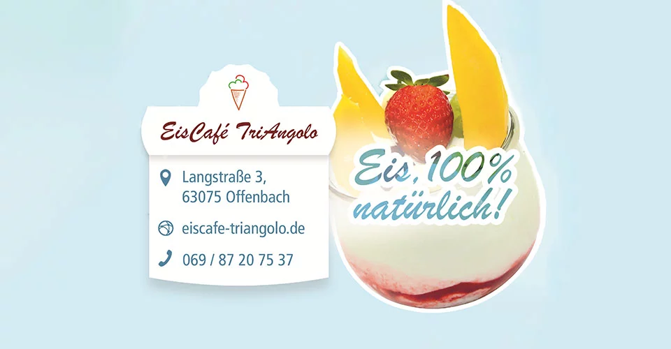 100% natürliches Eis - Eis Cafe TriAngelo