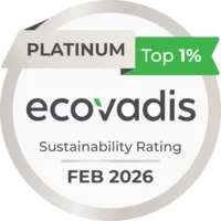 EcoVadis Nachhaltigkeitsrating: Platinum, Top 1% (Feb 2026)