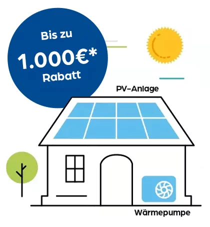 Bis zu 1.000 Euro Rabatt*