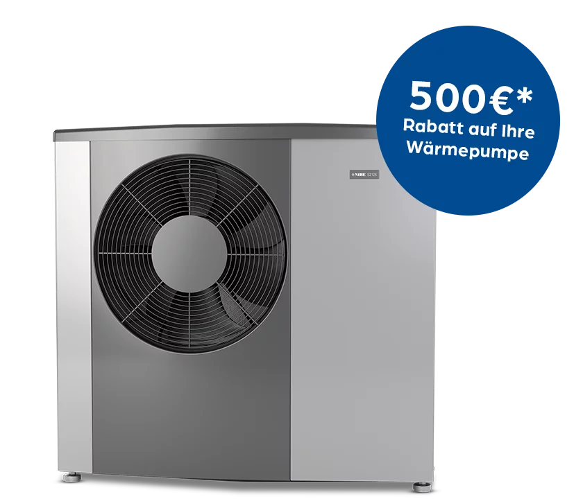 500 Euro* Rabatt auf ihre Wärmepumpe