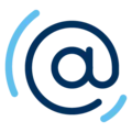 Klammeraffen-Icon in Blau